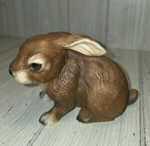Vtg 1950s Bunny Rabbit Figurine Japan Porcelain Sculpture Woodland Animals